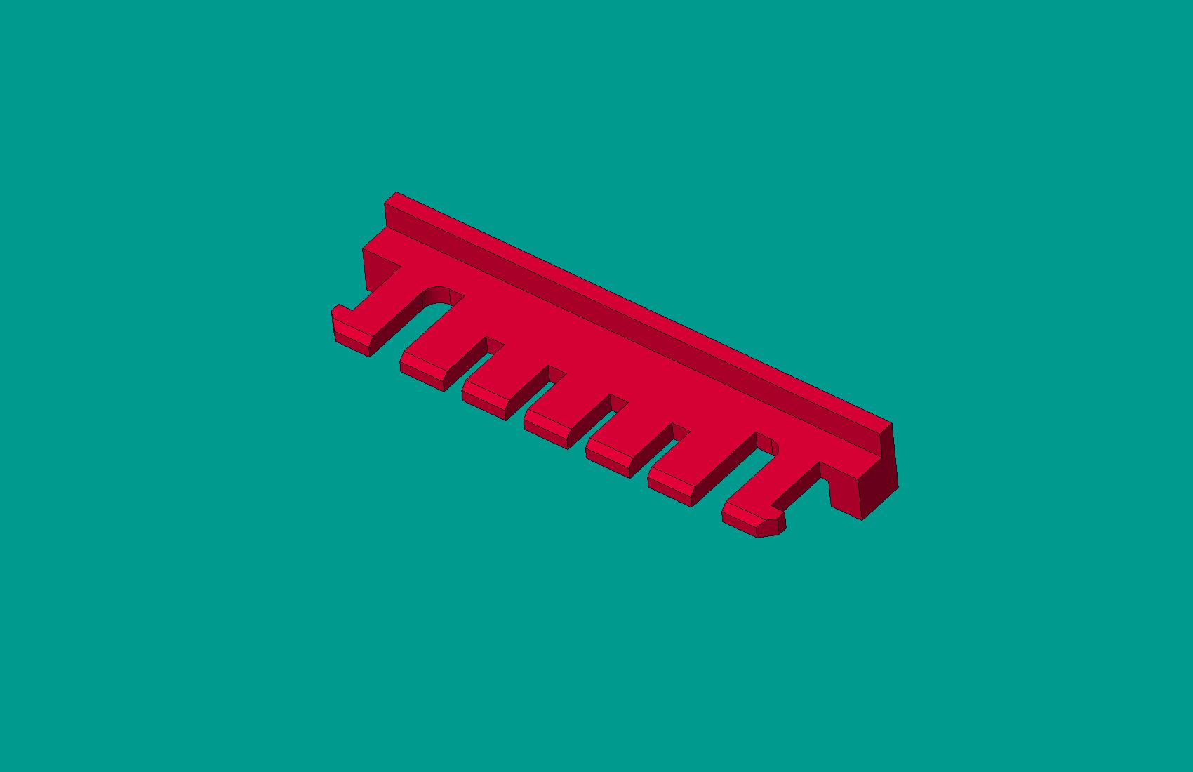 2.0間距，A2008S-7鎖片紅色