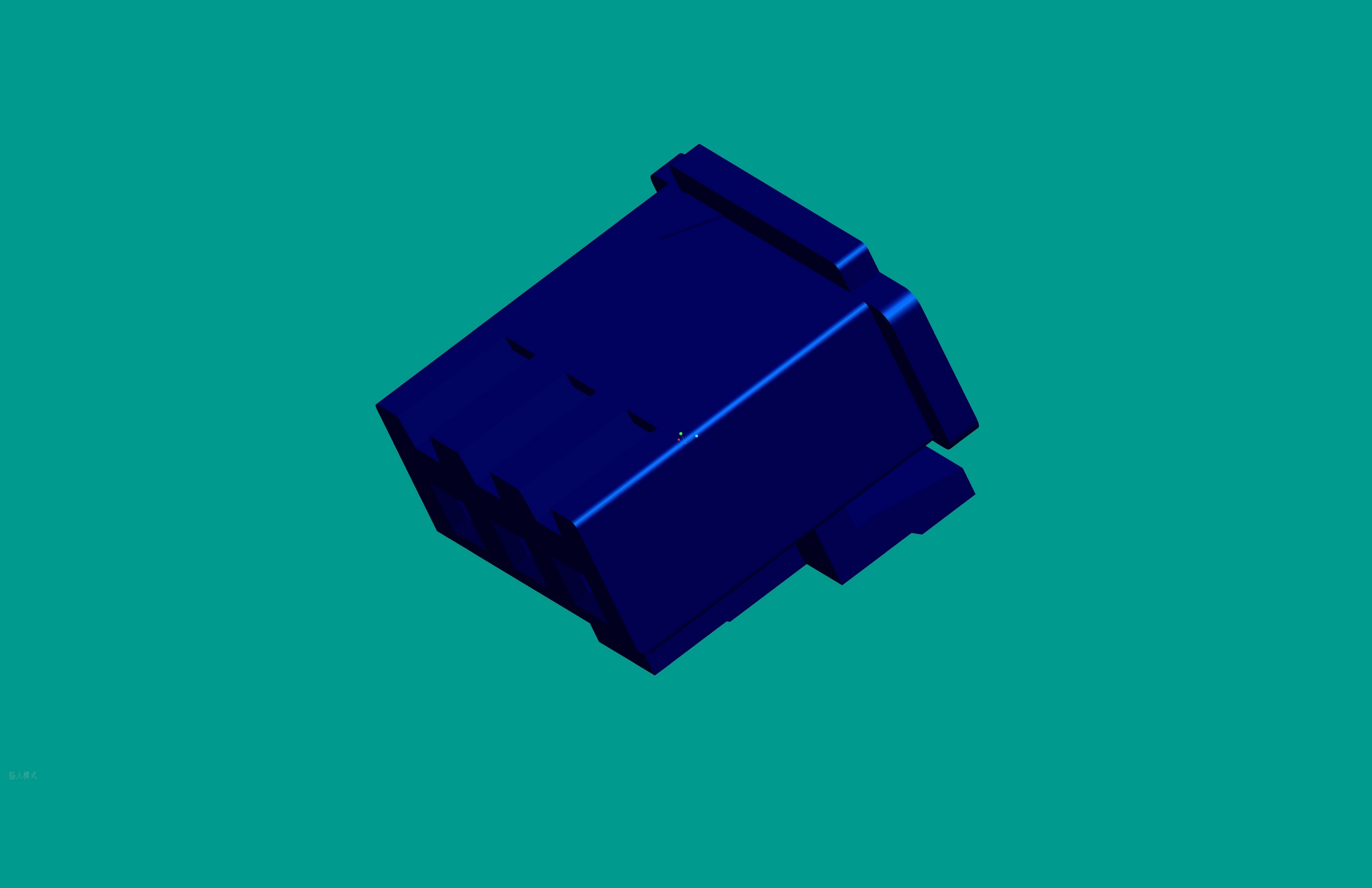 XH帶扣塑件-3Y藍色-高灼熱絲