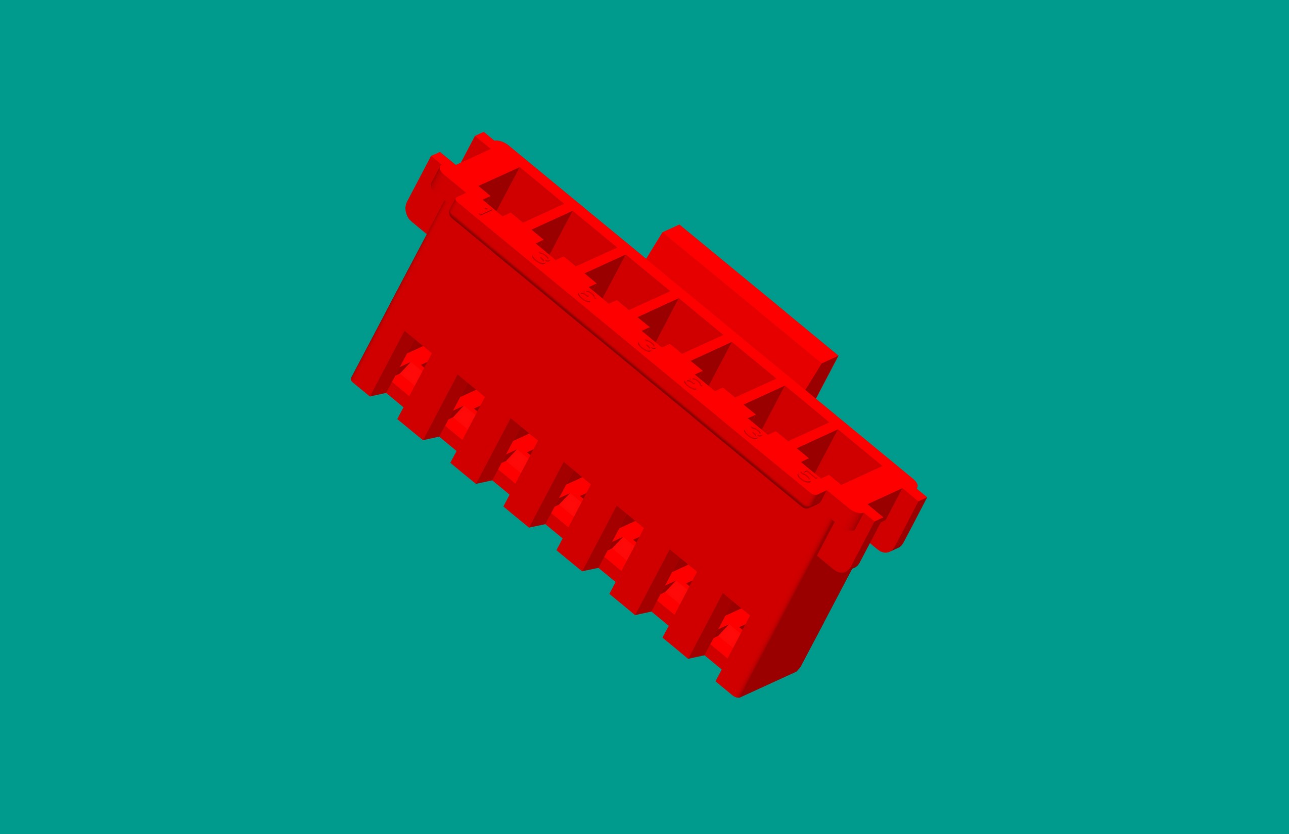 XHD帶扣塑件-7Y紅色-高灼熱絲