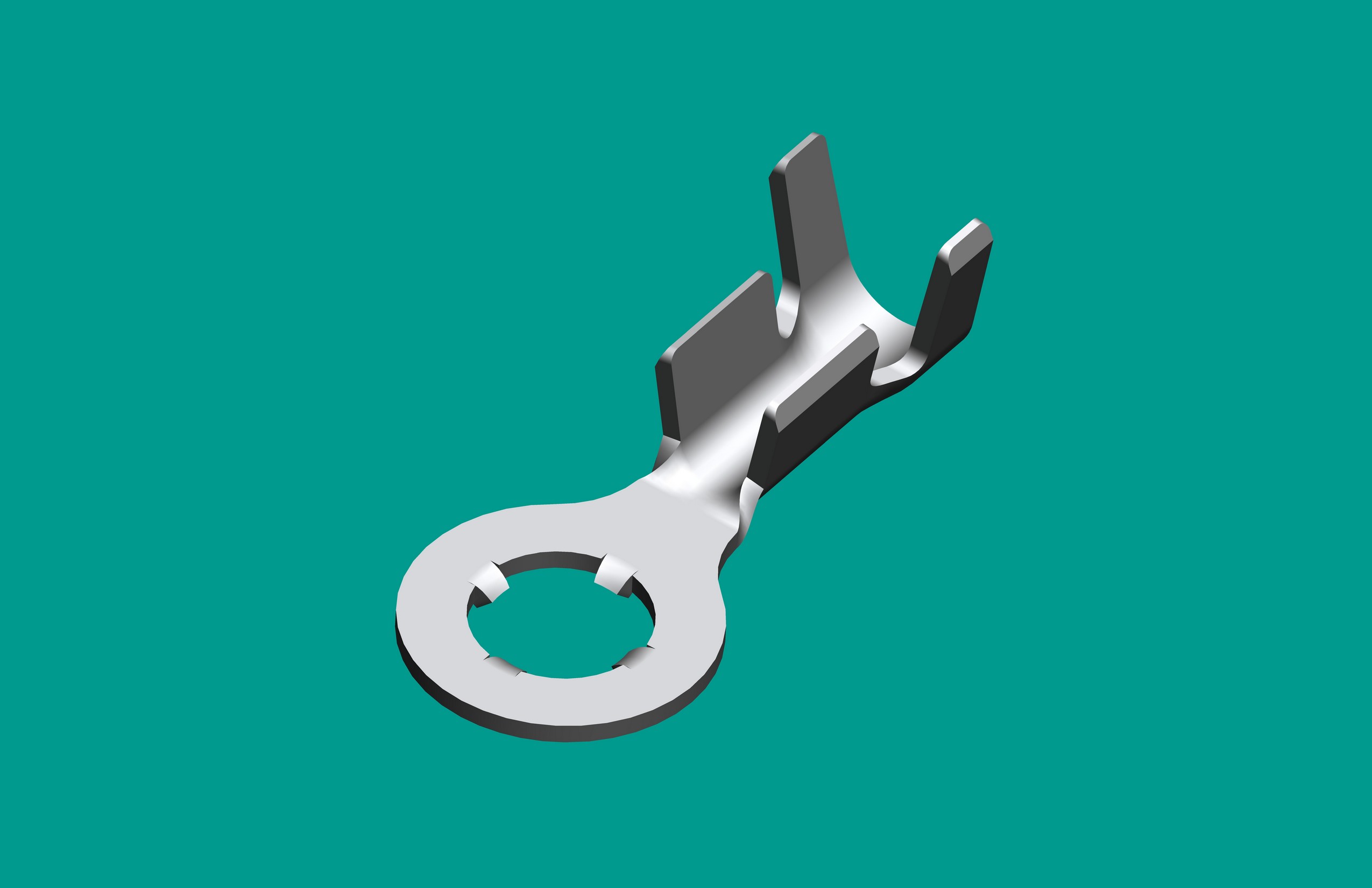 4.3*7.5*0.5帶刺四齒/0.5